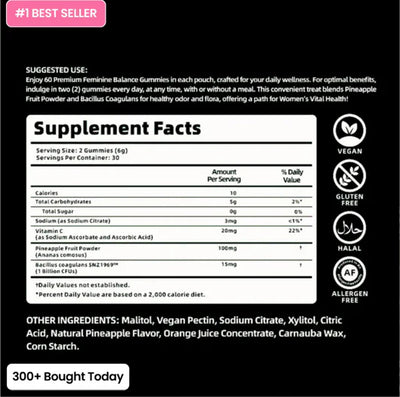 Inner Balance Feminine Probiotic Gummies