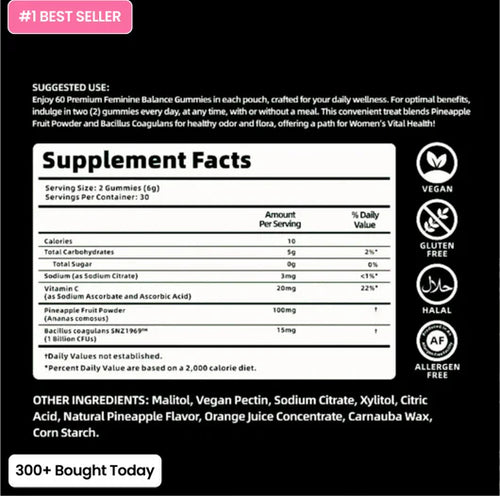 Inner Balance Feminine Probiotic Gummies